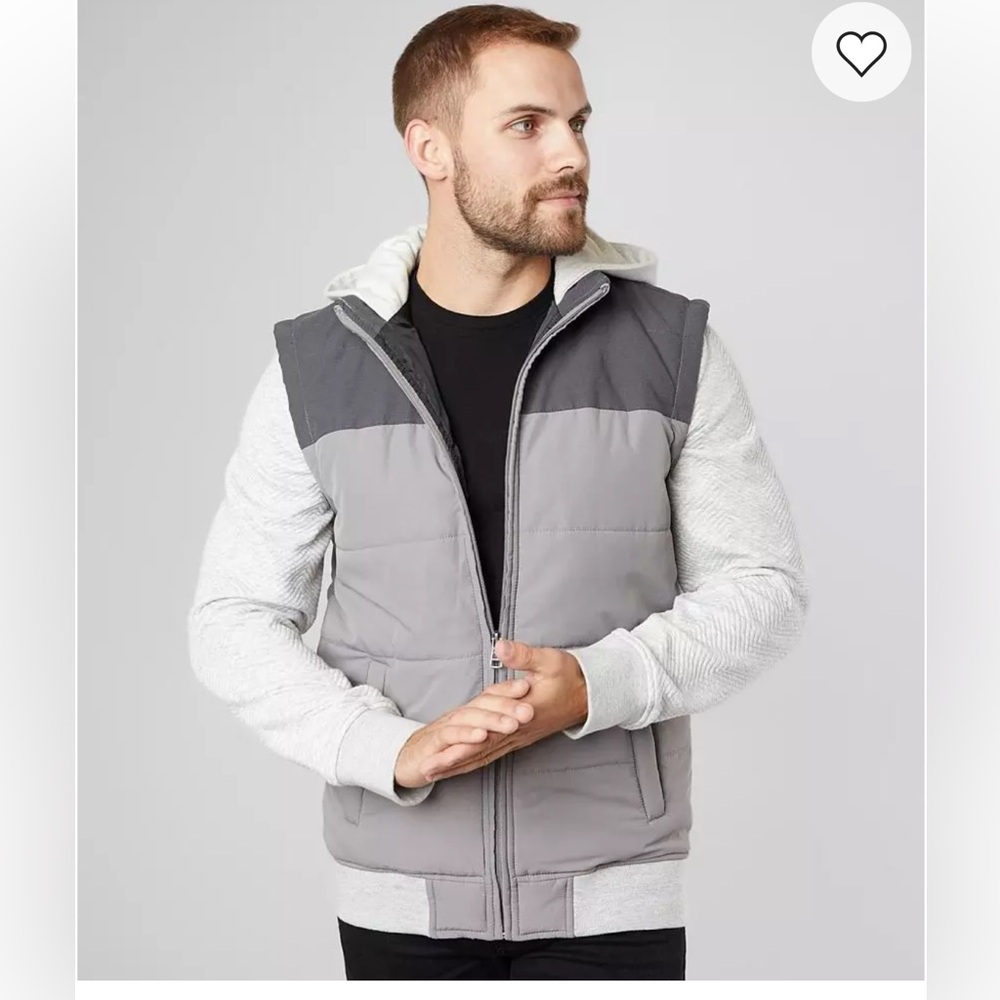 Mens‎ BKE Buckle Hooded Puffer Jacket - Picture 9 of 11